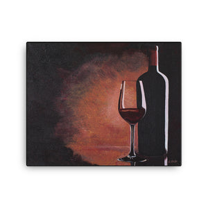 Canvas Print - Bottle of Red