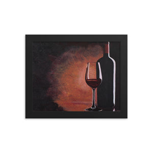 Framed Print - Bottle of Red